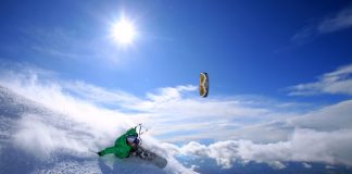 Сноукайтинг - Chastagnol Guillaume riding on the Etna