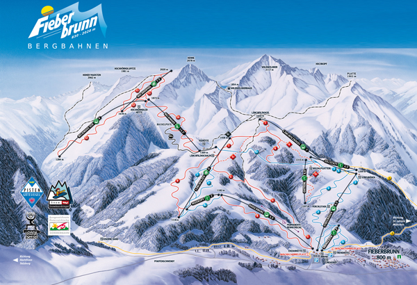 Fieberbrunn Map