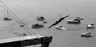 Athlete: Artem Silchenko / Event: Red Bull Cliff Diving World Series 2010 Sisikon / photocredit: Romina Amato