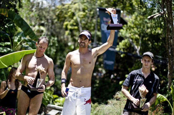 Slava Polyeshchuk, Orlando Duque, Gary Hunt - Winning / Photocredit: Dean Treml