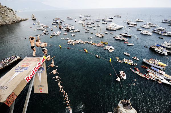 Gary Hunt - Action / Photocredit: (c) Ray Demski / Red Bull Cliff Diving