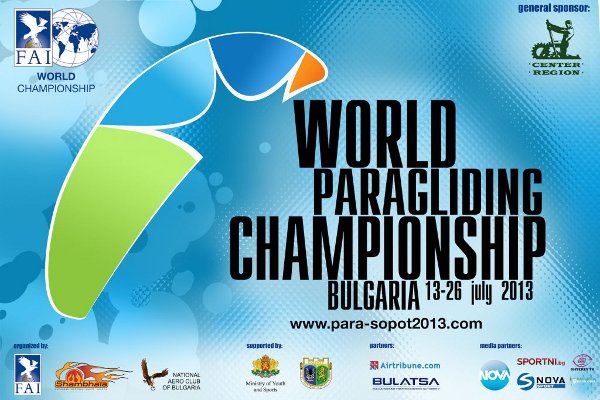 Световния шампионат по крос-кънтри парапланеризъм в Сопот