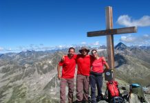 Иван, Живко и Таня. Връх Schwarzhorn 3147 м, Швейцария