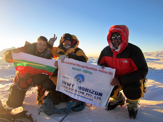 Cho Oyu on the summit