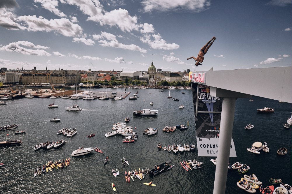 Орландо Дюк. Снимка: Red Bull Cliff Diving