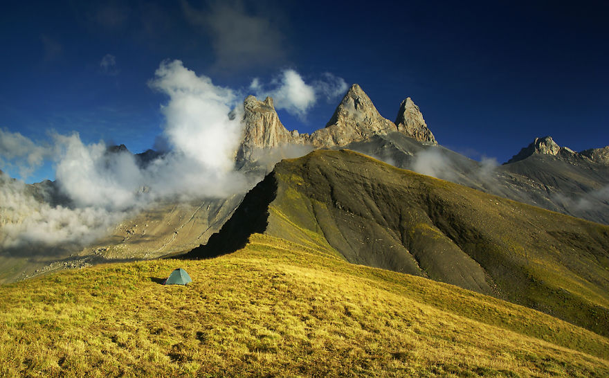 Масивът Aiguilles d’Arves във Френските Алпи
