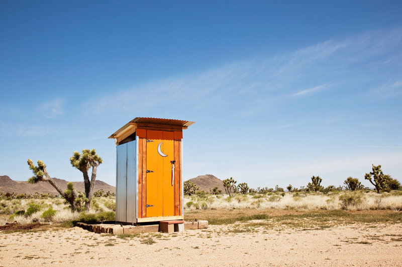 Outhouse in the desert