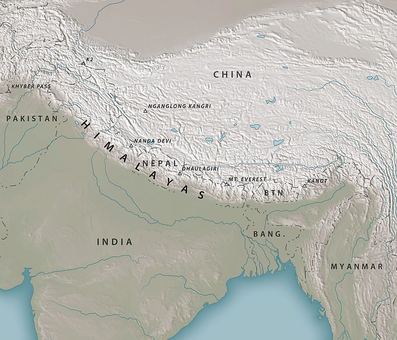 Карта, Хималаи