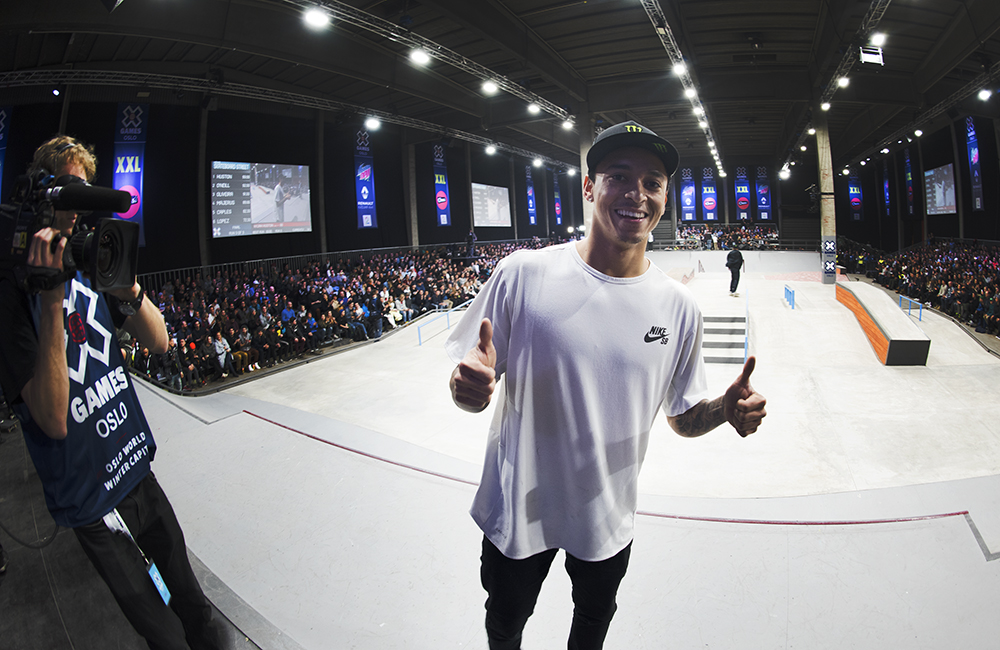 XGames Skateboarding in Oslo, Nyjah Huston