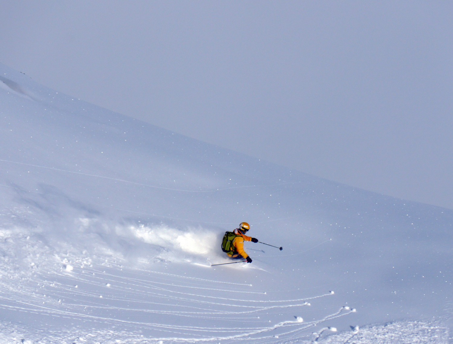 Powder skiing