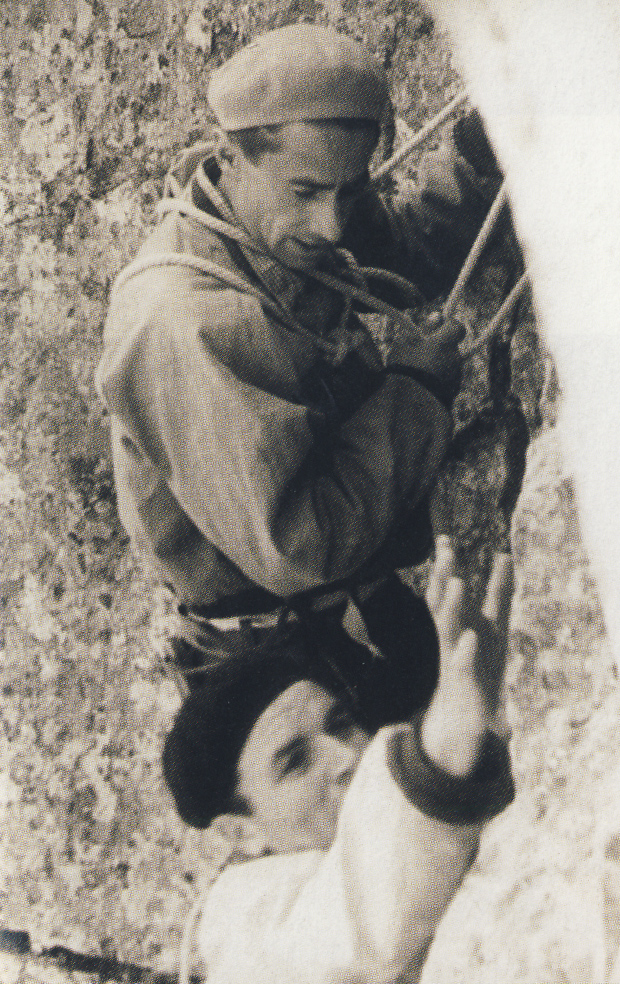Доц. Сандю Бешев и Георги Атанасов (Джиджи) на зимното изкачване на Мальовица