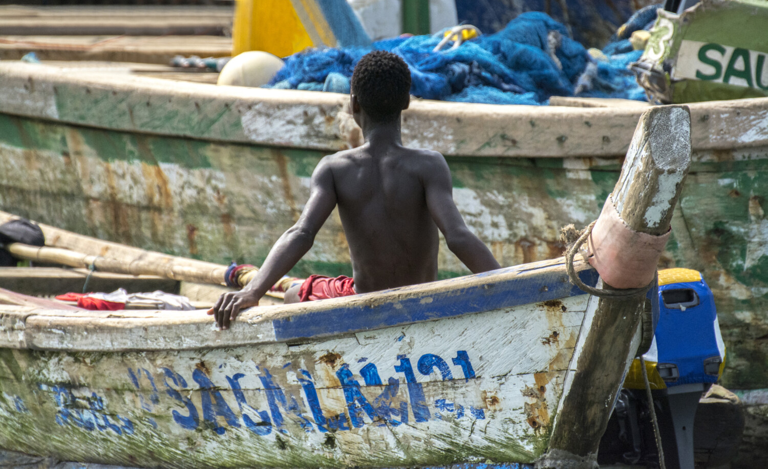 Рибар в Гана