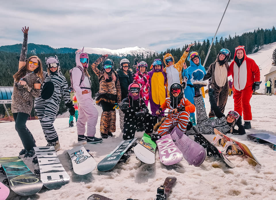 Snowboarding GIRLS Bansko