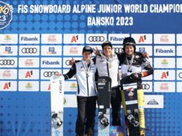 Победителите в паралелния гигантски слалом на световното по сноуборд за младежи, Банско 2023