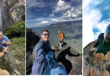 Весо Овчаров и Иво Нинов скочиха от най-високия водопад на земята