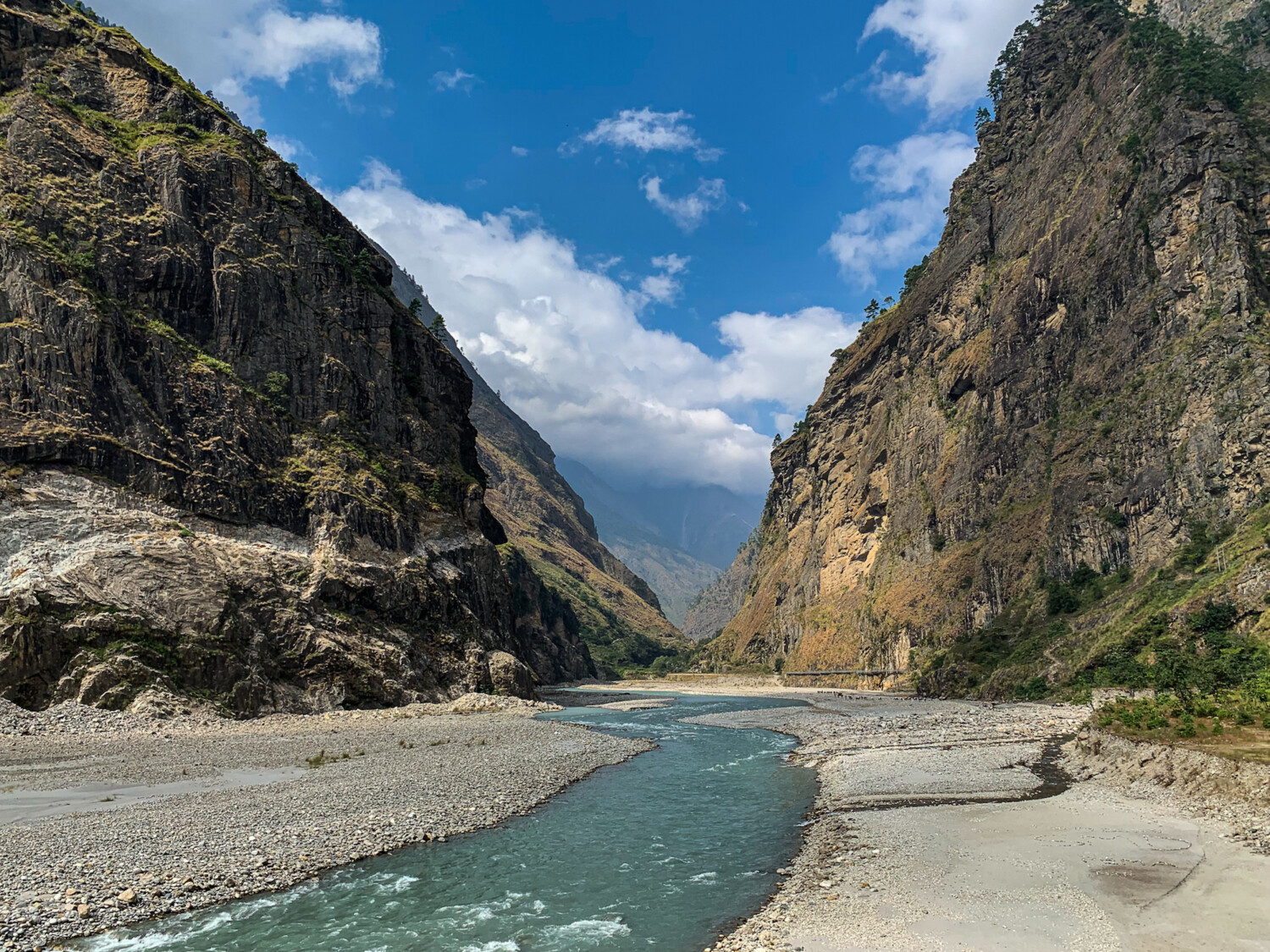 Река Будхи Гандаки, долина Нубри