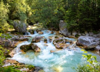 Soča Rvier, Slovenia, Снимка: Fabian-Kuhne