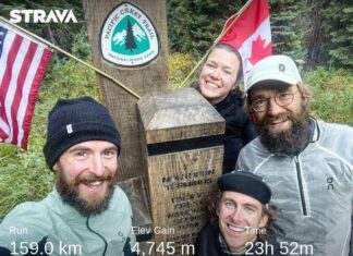 Белгийският ултрабегач Карел Сабе на финала на Pacific Crest Trail