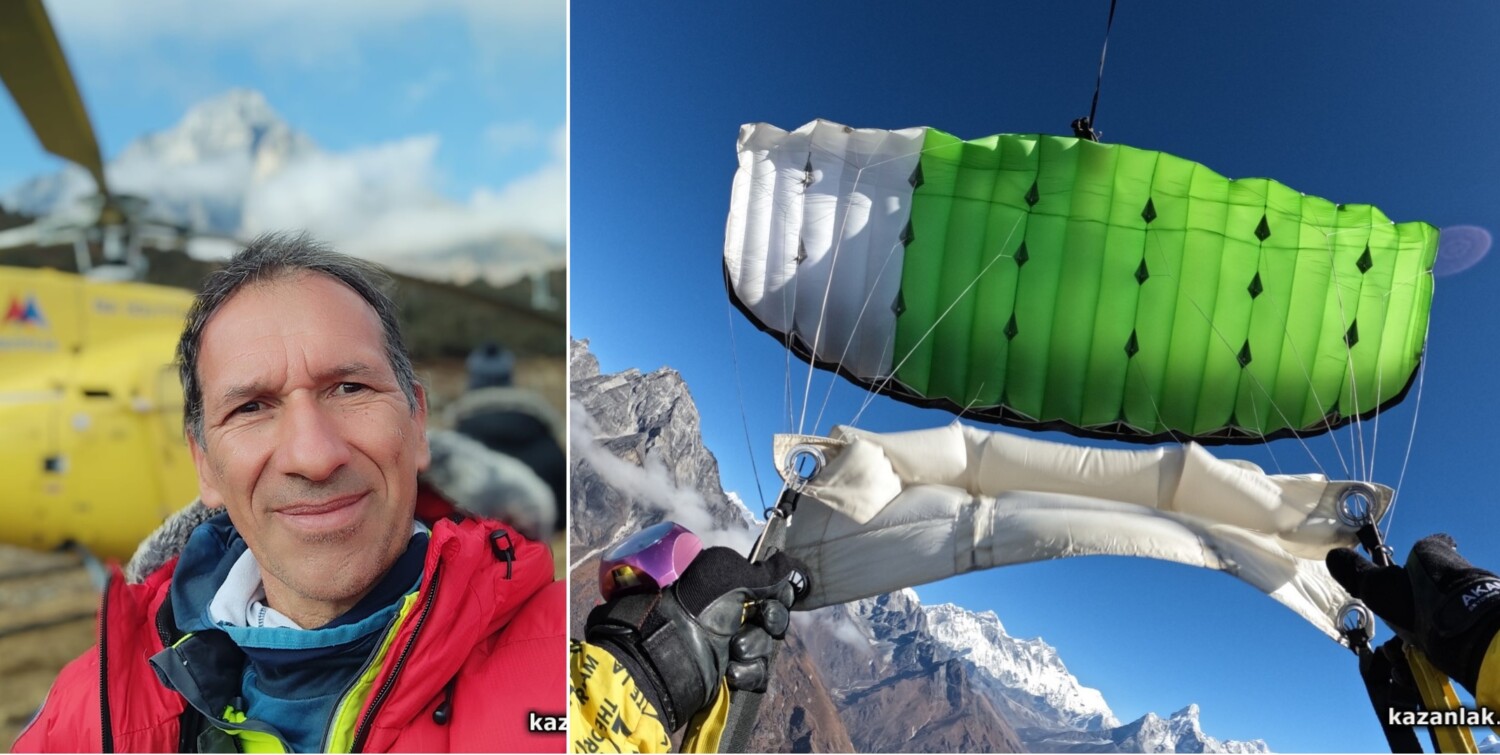 Българинът Красимир Илиев скочи с рекордно малък парашут край Еверест