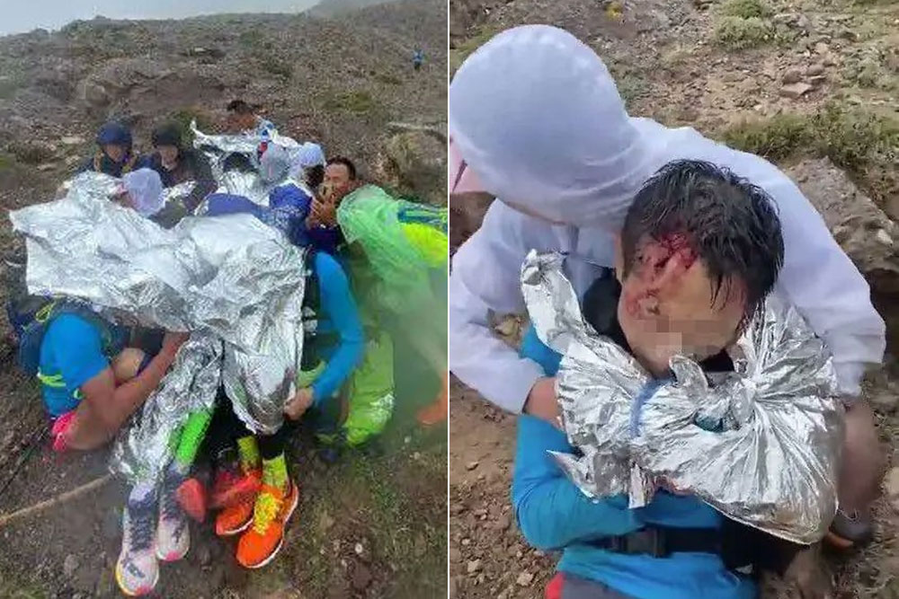 Сполетените от бедствие участници в злополучния ултаамаратон Gansu ultramarathon