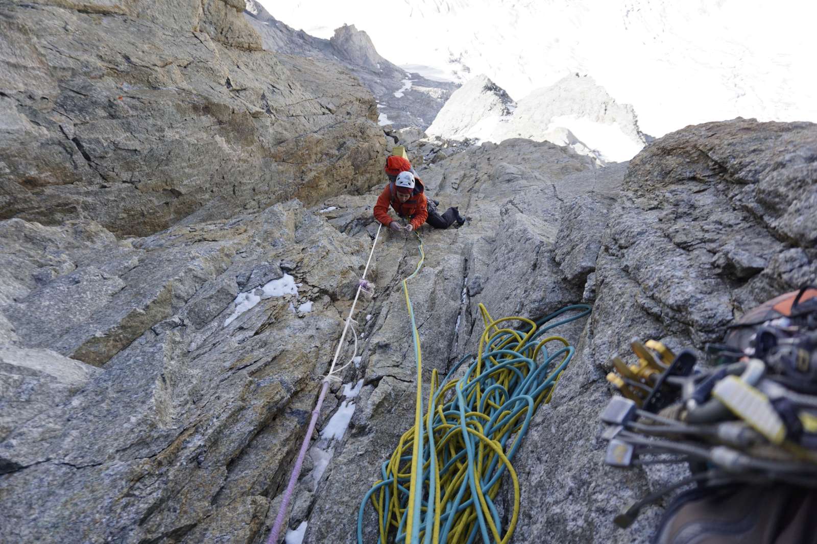 Благовест Цолов на Гранд Жорас (Grandes Jorasses) по Тур Уокър 