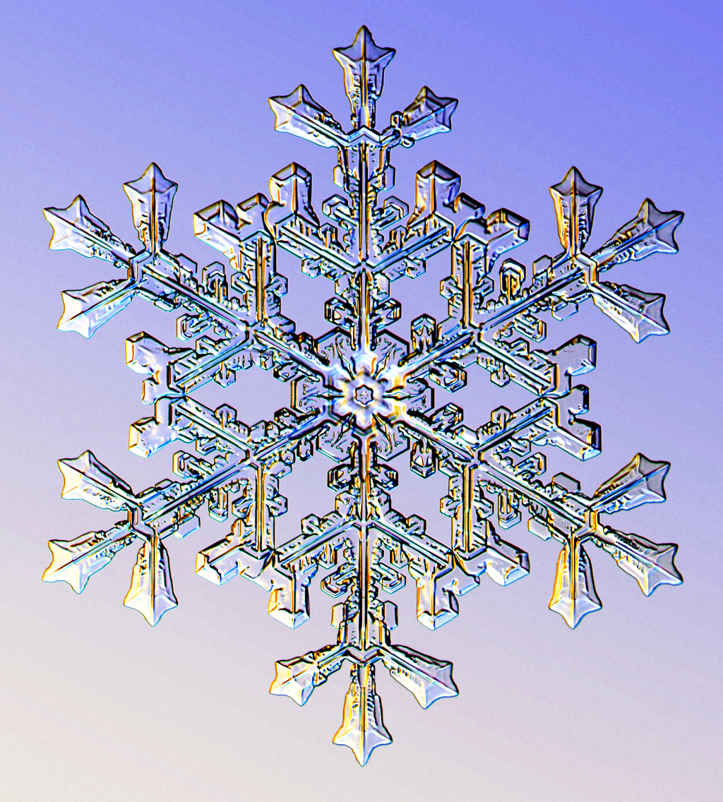 Снежните кристали са прозрачни, но снегът е бял