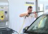 “Clean Park” на Kärcher обобщава идеята за място, на което човек може да почисти основно автомобила си