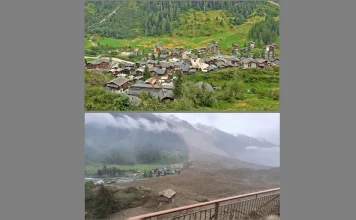 Швейцарското село Блатен - преди и след срутването на ледника