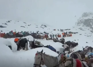 Туристи, блокирани в подножието на Еверест