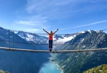 Мостчето над Олперерхюте (Olpererhütte)