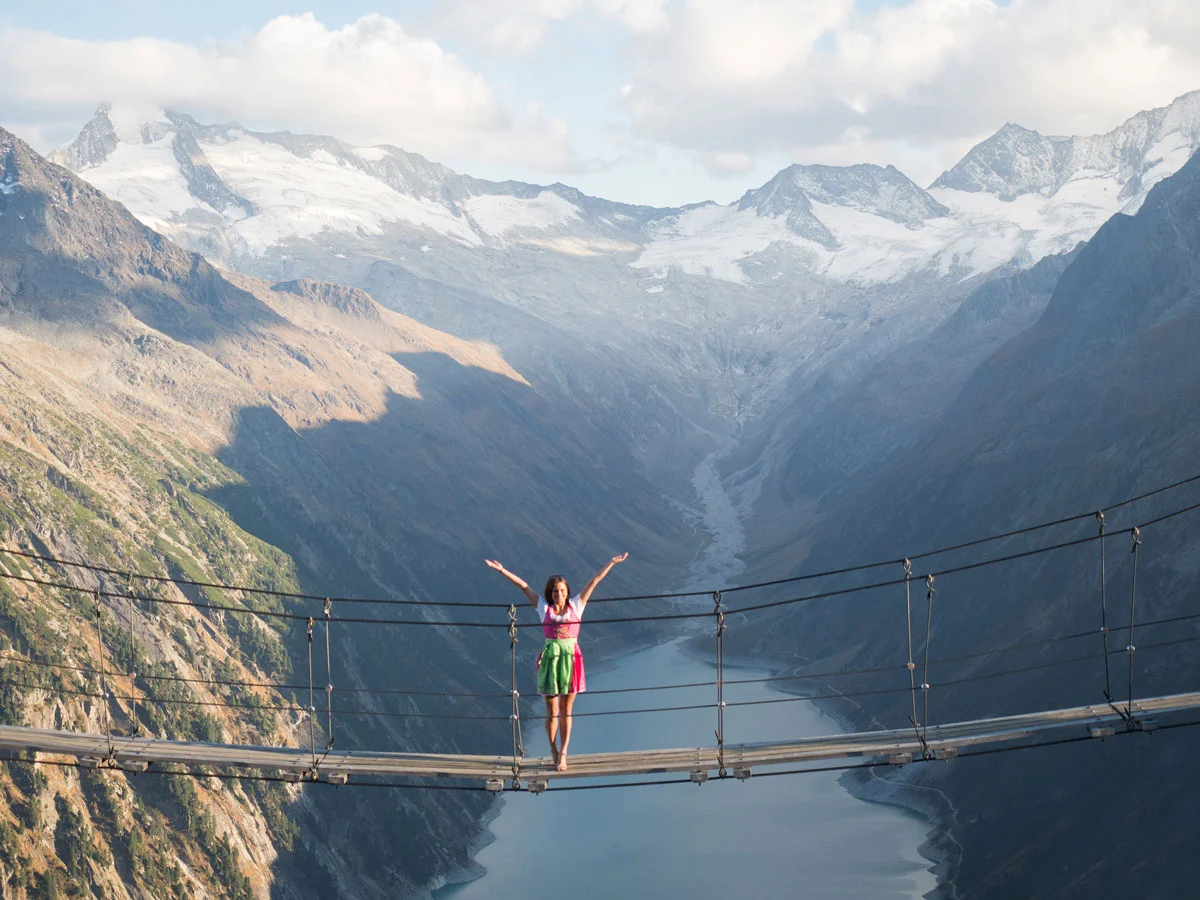 Мостчето над Олперерхюте (Olpererhütte)