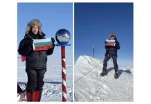 Мариета Георгиева на Южния полюс