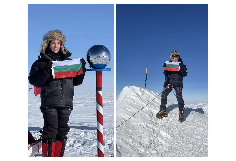 Мариета Георгиева на Южния полюс